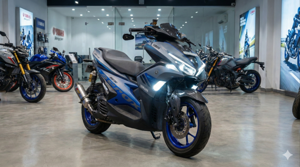 Yamaha Aerox 155 scooter review in Hindi